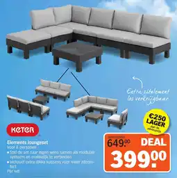 Albert Heijn Keter Elements loungeset aanbieding