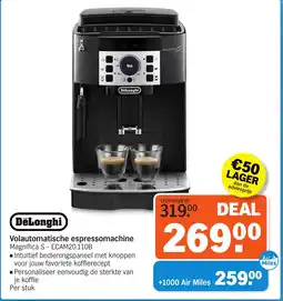 Albert Heijn DeLonghi Volautomatische espressomachine aanbieding