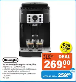 Albert Heijn DeLonghi Volautomatische espressomachine aanbieding