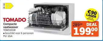 Albert Heijn Tomado Compacte vaatwasser aanbieding