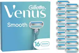 Amazon Gillette Venus Smooth Voor Vrouwen, 16 Navulmesjes aanbieding