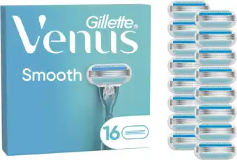 Amazon Gillette Venus Smooth Voor Vrouwen, 16 Navulmesjes aanbieding