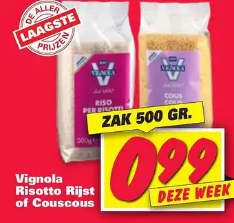 Nettorama Vignola Risotto Rijst of Couscous aanbieding