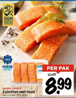 Vomar Voordeelmarkt GOEDE VANGST Zalmfilet met Huid aanbieding