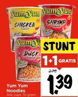 Vomar Voordeelmarkt Yum Yum Noodles aanbieding
