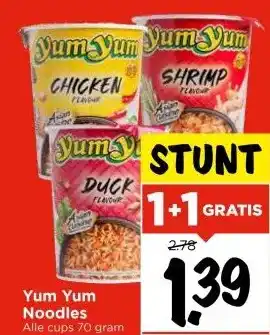 Vomar Voordeelmarkt Yum Yum Noodles aanbieding