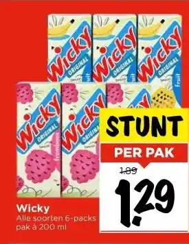 Vomar Voordeelmarkt Wicky aanbieding
