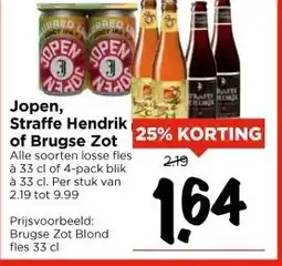 Vomar Voordeelmarkt Jopen, Straffe Hendrik of Brugse Zot aanbieding