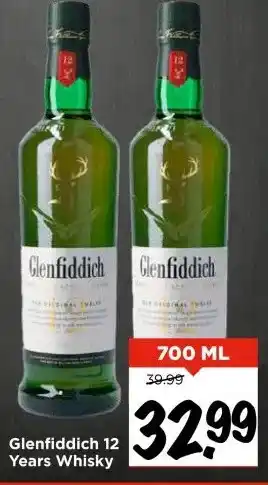Vomar Voordeelmarkt Glenfiddich 12 Years Whisky aanbieding