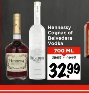 Vomar Voordeelmarkt Hennessy Cognac of Belvedere Vodka aanbieding