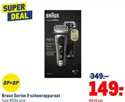 Makro Braun Series 9 scheerapparaat aanbieding
