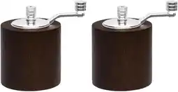 Amazon Olympia Donkere Hout Zout En Peper Molen Grinder Set Keuken Spice Shaker aanbieding