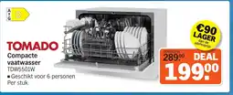 Albert Heijn Tomado compacte vaatwasser aanbieding