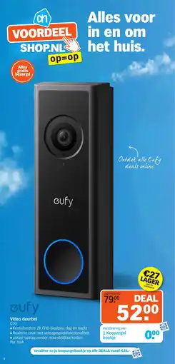 Albert Heijn Cufy Video deurbel aanbieding