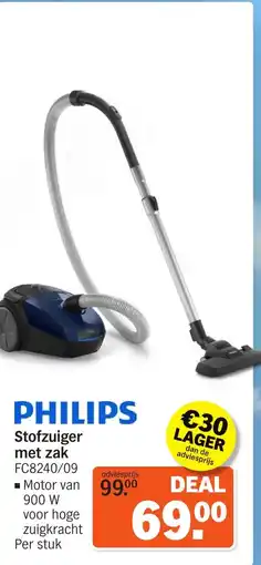 Albert Heijn Philips Stofzuiger met zak aanbieding