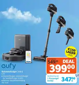 Albert Heijn Cufy Robotstofzuiger 3 in 1 aanbieding