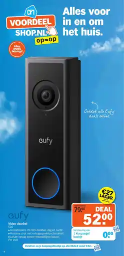 Albert Heijn Cufy Video deurbel aanbieding