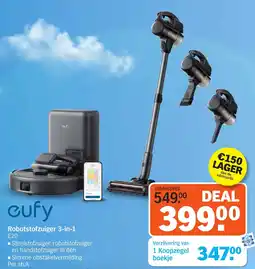 Albert Heijn Cufy Robotstofzuiger 3 in 1 aanbieding