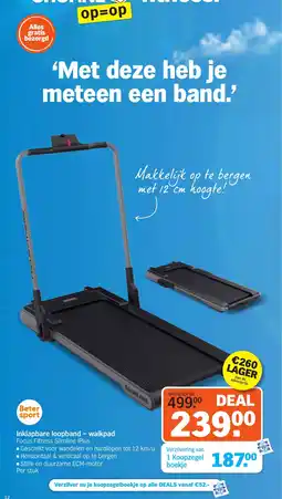 Albert Heijn Inklapbare loopband  walkpad aanbieding