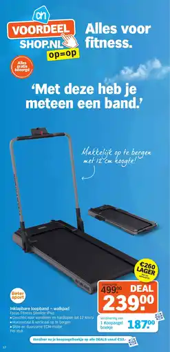 Albert Heijn Inklapbare loopband walkpad aanbieding