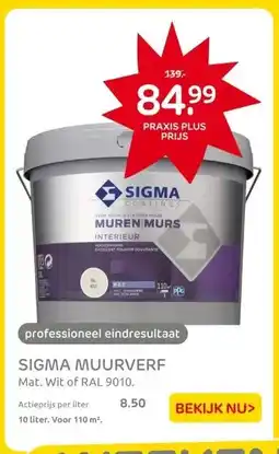 Praxis SIGMA MUURVERF aanbieding