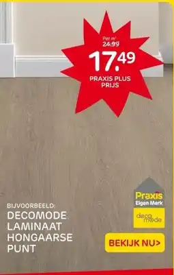 Praxis DECOMODE LAMINAAT HONGAARSE PUNT aanbieding