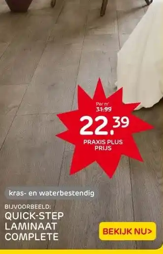 Praxis QUICK-STEP LAMINAAT COMPLETE aanbieding