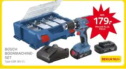 Praxis BOSCH BOORMACHINE- SET aanbieding