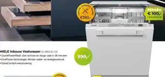 EP Beerepoot Miele inbouw vaatwasser aanbieding