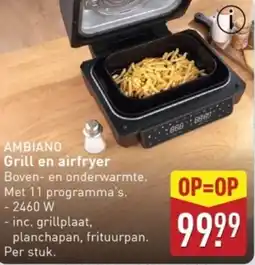 ALDI Ambiano grill en airfryer aanbieding