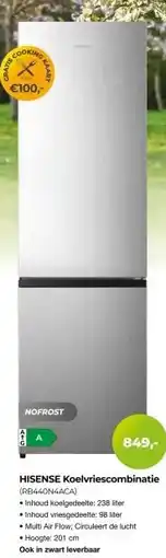 EP Beerepoot Hisense koelvriescombinatie aanbieding