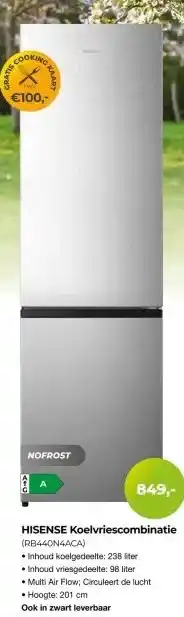 EP Beerepoot Hisense koelvriescombinatie aanbieding