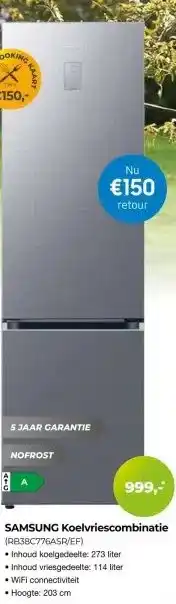 EP Beerepoot Samsung koelvriescombinatie aanbieding