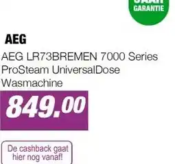 EP AEG LR73BREMEN 7000 Series ProSteam UniversalDose Wasmachine aanbieding