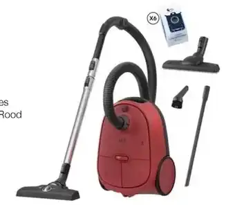 EP AEG AB61C3CR 6000 Series Clean Stofzuiger met Zak - Rood aanbieding