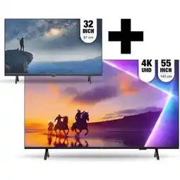 EP EP:Bundel Philips 55PUS8500 met gratis Philips 32PFS6109 aanbieding