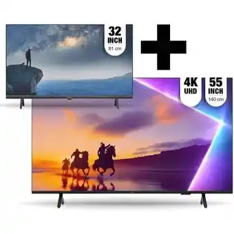 EP EP:Bundel Philips 55PUS8500 met gratis Philips 32PFS6109 aanbieding