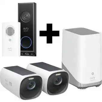EP EP:Bundel S330 eufyCam 4K (eufyCam 3) met Video Deurbel E340 & Chime aanbieding