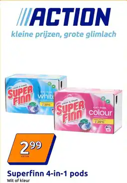 Action Superfinn 4-in-1 pods aanbieding