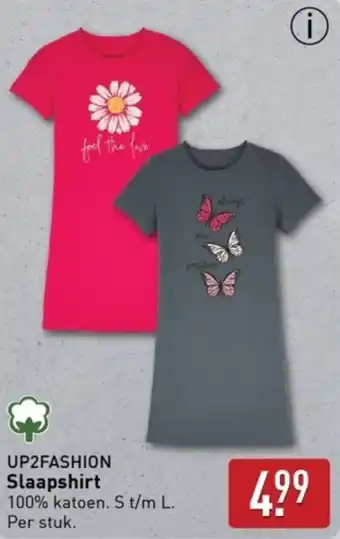ALDI Up2fashion slaapshirt aanbieding