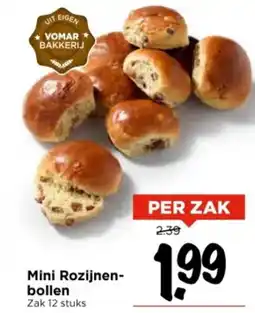 Vomar Voordeelmarkt Mini Rozijnen bollen aanbieding