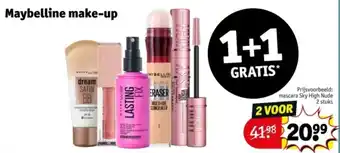 Kruidvat Maybelline make up aanbieding