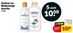 Kruidvat Sanicur en melkmeisje douche aanbieding