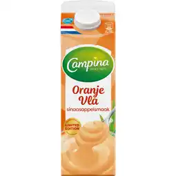 Albert Heijn Campina Oranje vla sinaasappelsmaak aanbieding