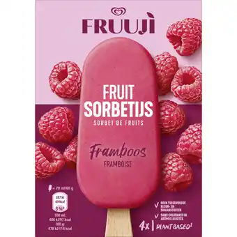 Albert Heijn Ola Fruuji sorbetijs framboos aanbieding