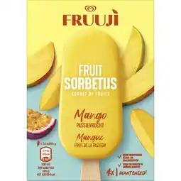 Albert Heijn Ola Fruuji sorbetijs mango passievrucht aanbieding