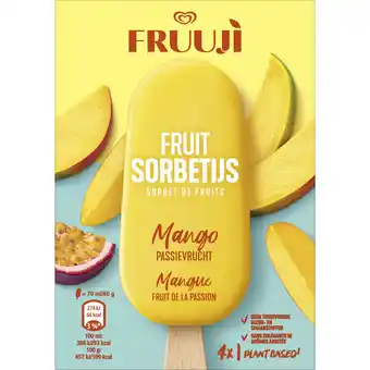 Albert Heijn Ola Fruuji sorbetijs mango passievrucht aanbieding