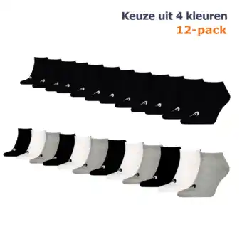 ANWB Head Training 12 paar Sneakersokken Wit aanbieding