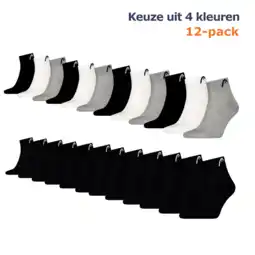 ANWB Head Training 12 paar Quarter Sokken Blauw aanbieding