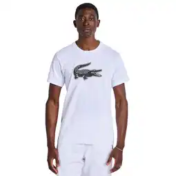 Foot Locker Lacoste Big Croc Logo Heren T-shirts - Wit - Maat: M - Foot Locker aanbieding